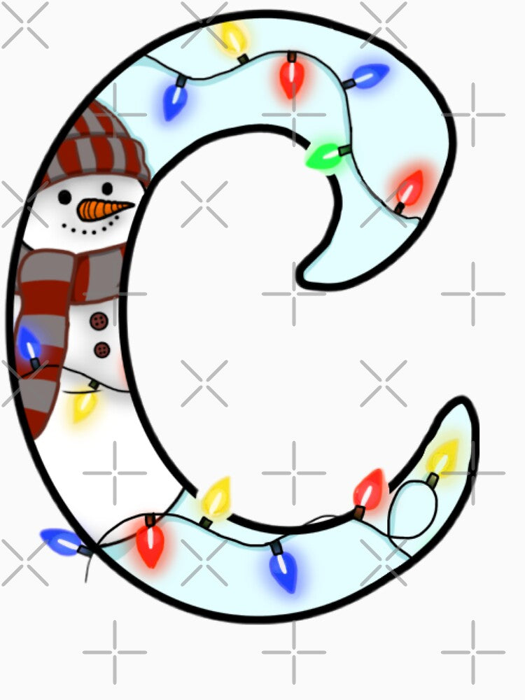 Holiday themed letter C by Artistkhg T-Shirts, Hoodie, Sweatshirt | BlankRebels.com (Image 3)