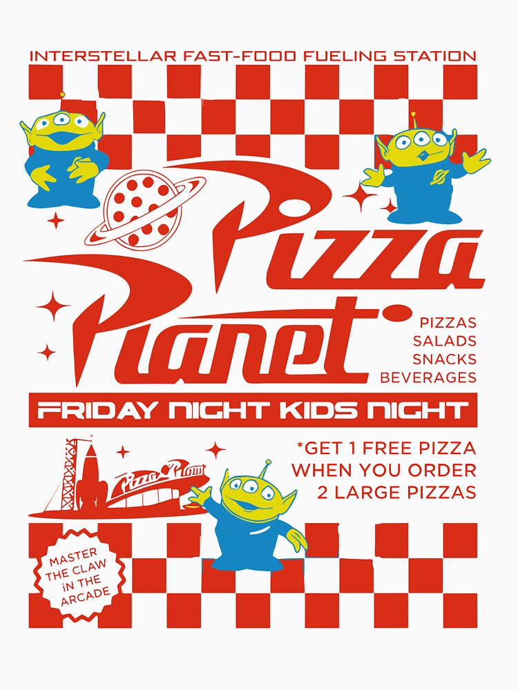 Aliens Pizza Planet Alien by Seanschulz T-Shirts, Hoodie, Sweatshirt | BlankRebels.com (Image 3)