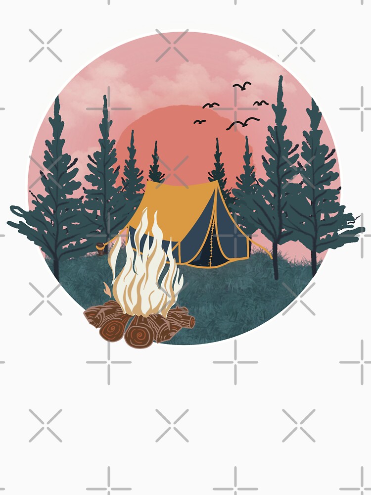 Graphic for Men Camp & Topo Camping Men's Mountain Men’s Outsoor Campfire by HAWORD T-Shirts, Hoodie, Sweatshirt (Image 3)