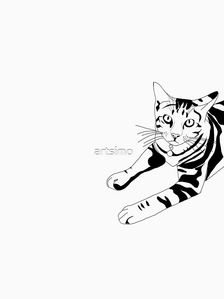 Cat half body by artsimo T-Shirts, Hoodie, Sweatshirt | BlankRebels.com (Image 3)
