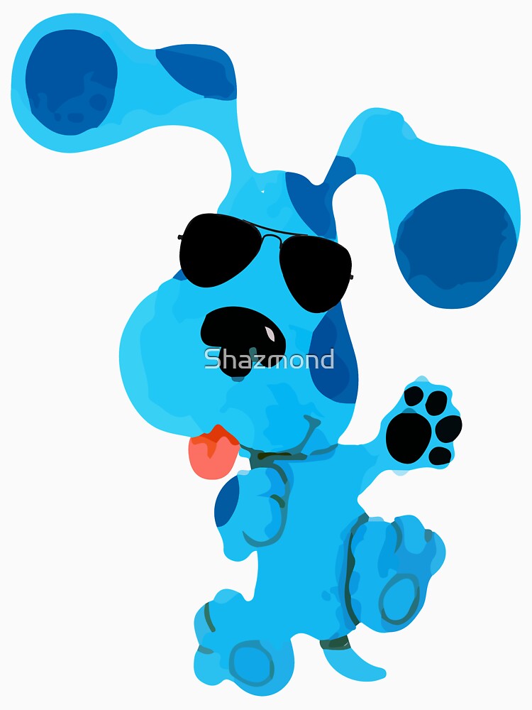 Blues Clues with sunglasses by Shazmond
