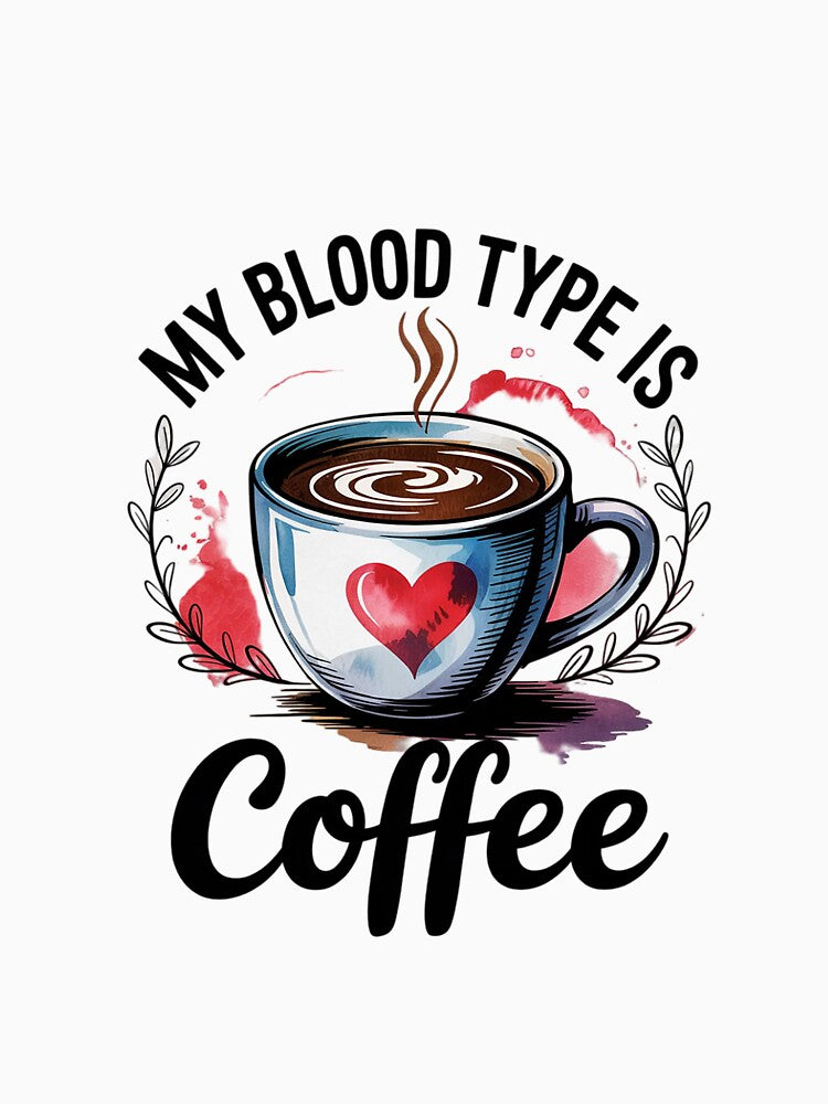 My Blood Type Is Coffee Grey Small Fit by MythWoot T-Shirts, Hoodie, Sweatshirt | BlankRebels.com (Image 3)