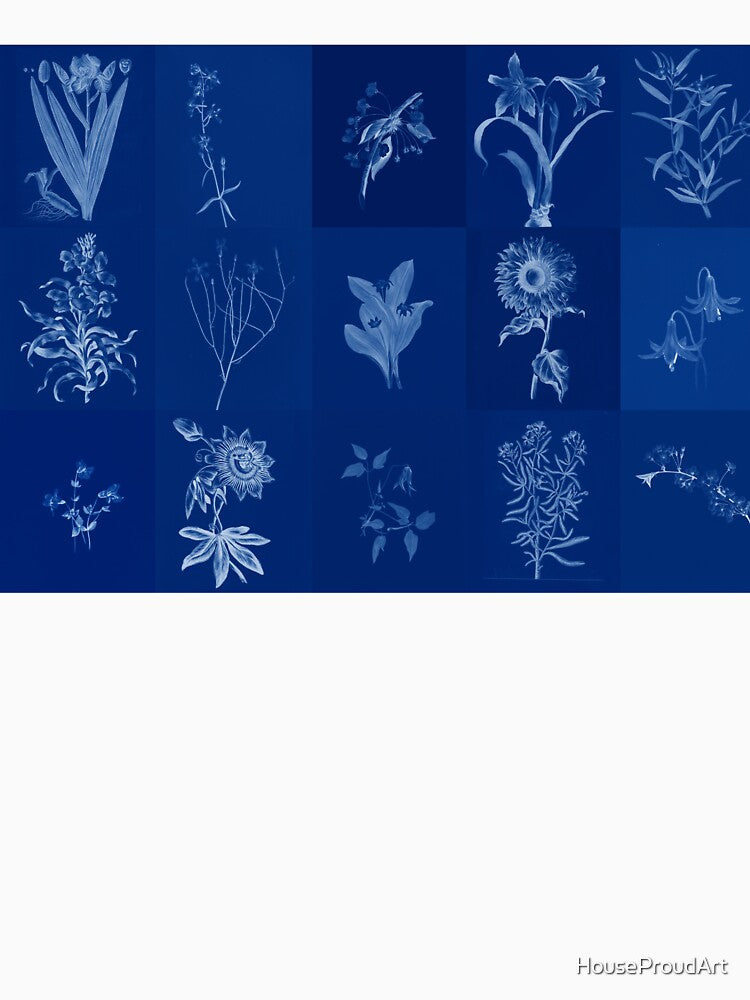 Flower 'Cyanotype' by HouseProudArt T-Shirts, Hoodie, Sweatshirt | BlankRebels.com (Image 3)