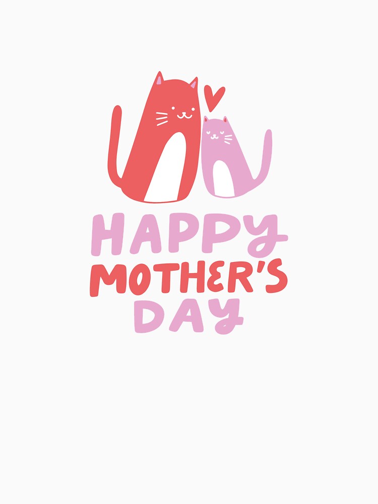 Happy Mothers Day Cats Trendy Aesthetic Cute Mothers day Gift Mom by blobifystudio T-Shirts, Hoodie, Sweatshirt (Image 3)