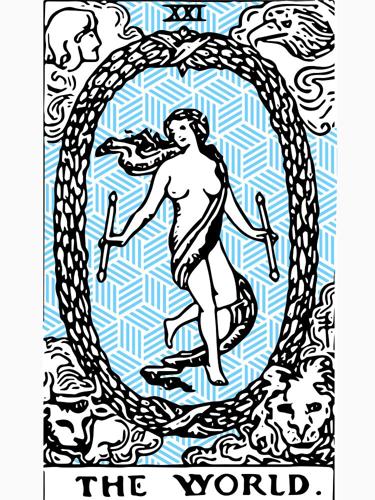 Geometric Tarot Print - The World by Annalee Beer T-Shirts, Hoodie, Sweatshirt | BlankRebels.com (Image 3)