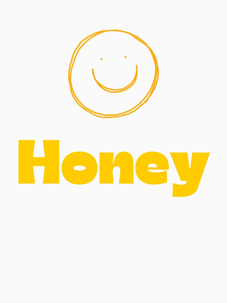 Honey Smile - Minimalist Hand-Drawn Doodle by ZisanArts T-Shirts, Hoodie, Sweatshirt | BlankRebels.com (Image 3)