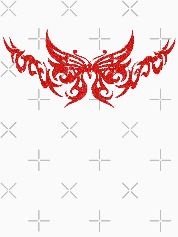 RED TRIBAL TATTOO by Glossypop