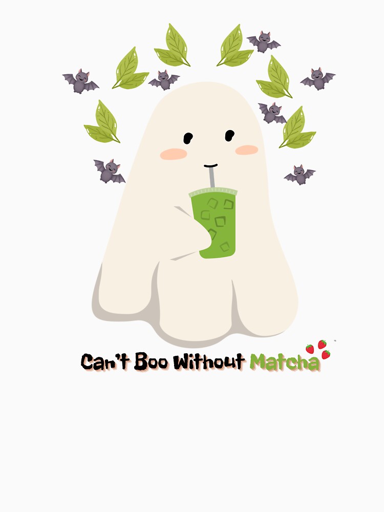 Can’t Boo Without Matcha | Cute Ghost Matcha Halloween Design by RoraLily T-Shirts, Hoodie, Sweatshirt (Image 3)