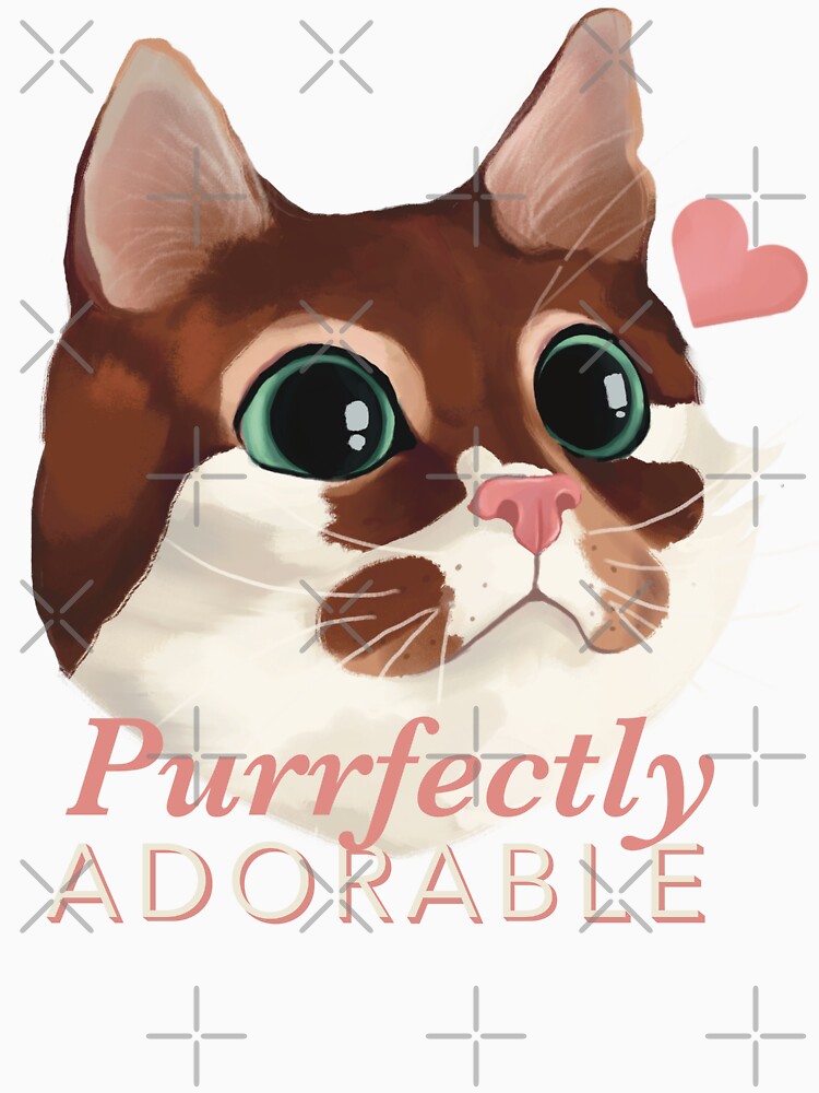 Purrfectly Adorable - Cute Cat by ryska-studio T-Shirts, Hoodie, Sweatshirt | BlankRebels.com (Image 3)