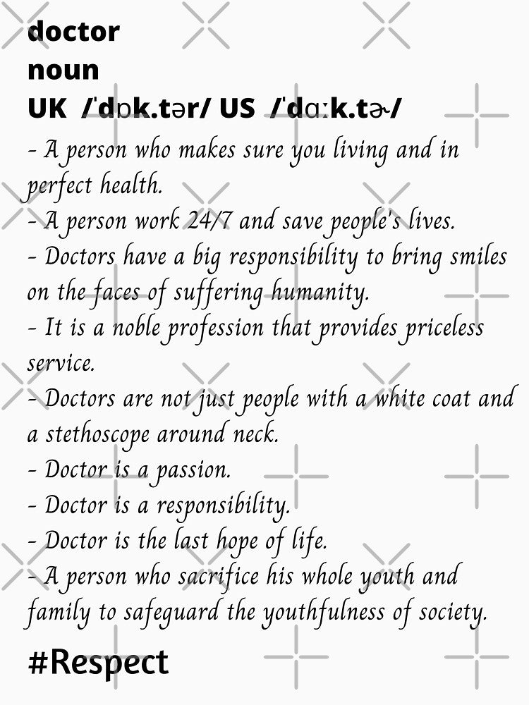 Definition of Doctor by Nilima Bano ⭐⭐⭐⭐ T-Shirts, Hoodie, Sweatshirt | BlankRebels.com (Image 3)
