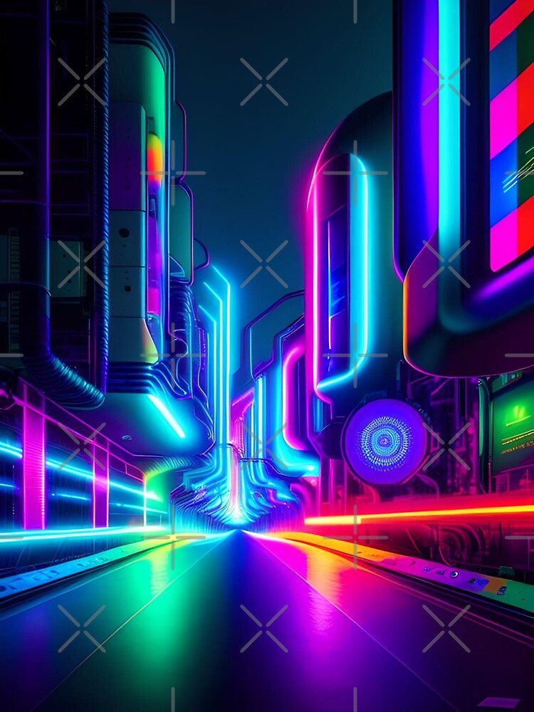 Quantum Skyline Digital Abstract by Esterlane T-Shirts, Hoodie, Sweatshirt | BlankRebels.com (Image 3)