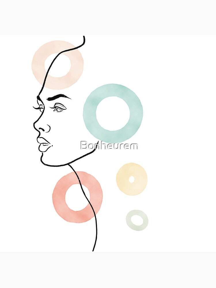 Female line portrait digital illustration by Bonheurem T-Shirts, Hoodie, Sweatshirt | BlankRebels.com (Image 3)