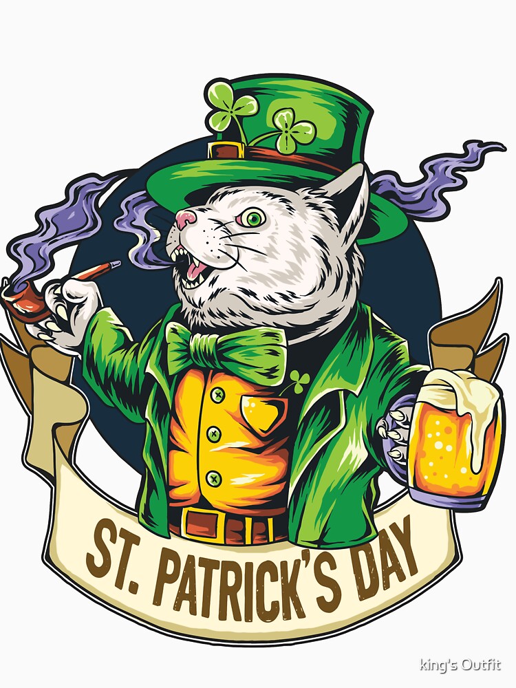st. Patrick's day holding a glass full of beer by king's Outfit T-Shirts, Hoodie, Sweatshirt | BlankRebels.com (Image 3)