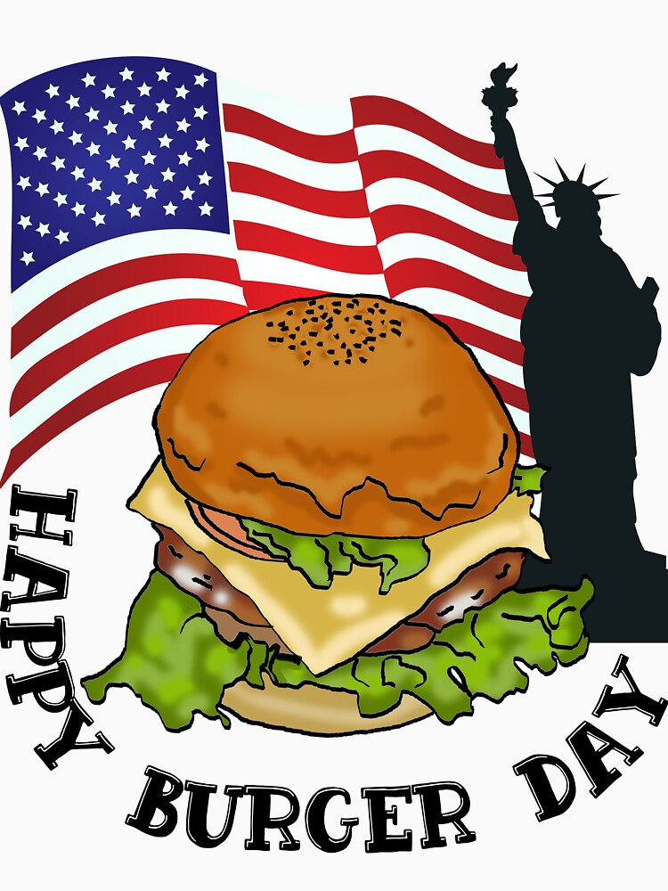 Happy burger day by Lolly's Lane Shoppe T-Shirts, Hoodie, Sweatshirt | BlankRebels.com (Image 3)