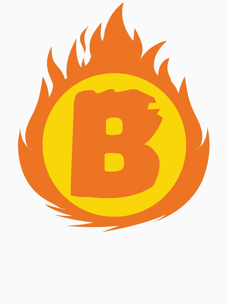 Superhero Letter B. Fire Insignia by mgulin