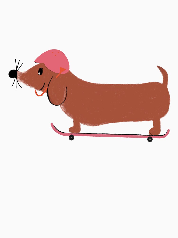 Skateboard Dachshund by cupcakiwi T-Shirts, Hoodie, Sweatshirt | BlankRebels.com (Image 3)