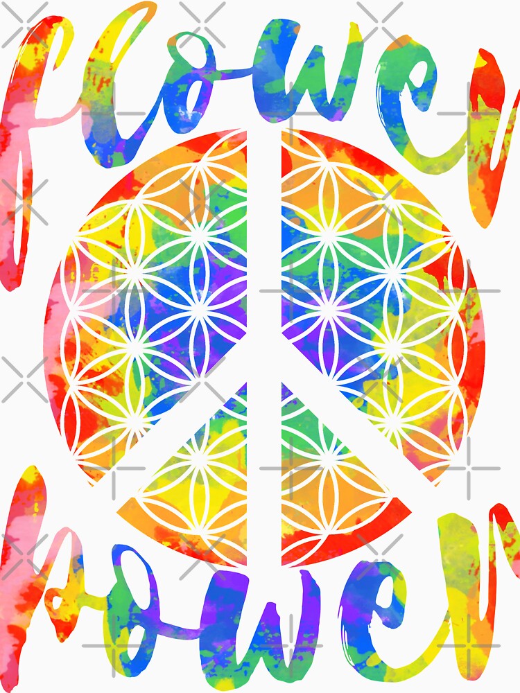 Flower Power Flower of Life Hippie Design by LuminOrb T-Shirts, Hoodie, Sweatshirt | BlankRebels.com (Image 3)