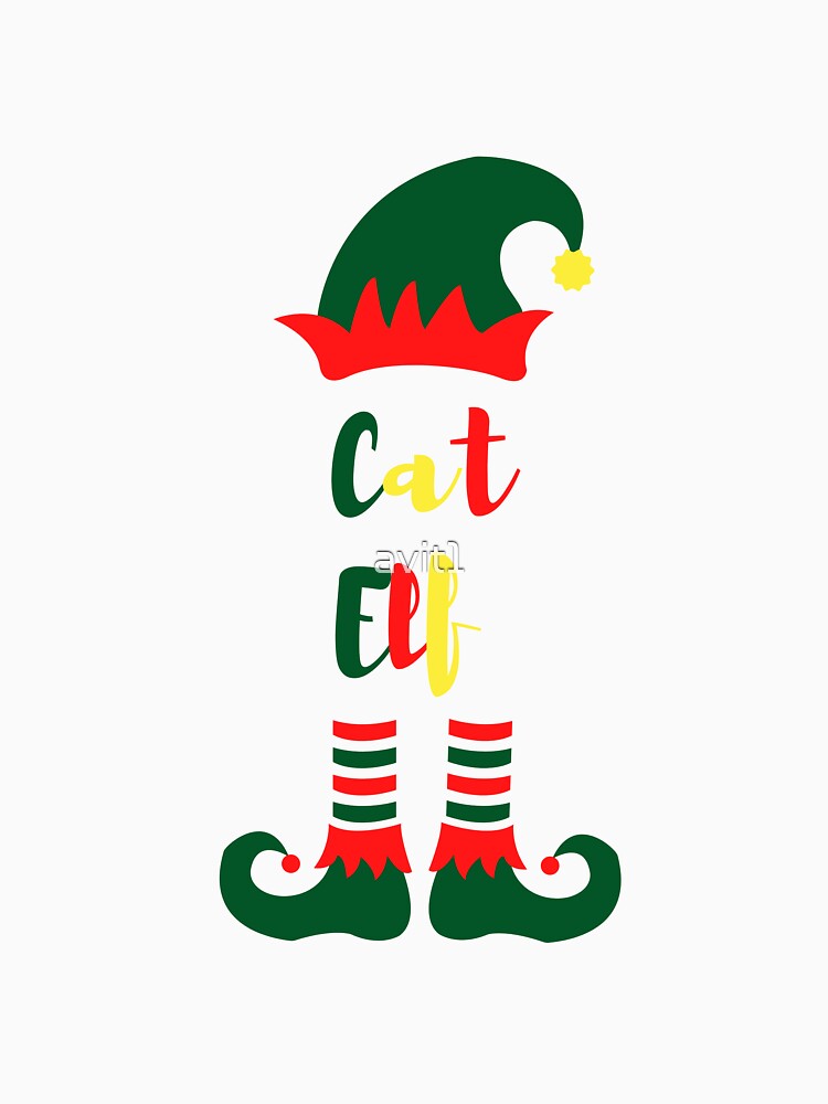 Cat Elf, Funny Christmas matching family group, Willow Days by avit1 T-Shirts, Hoodie, Sweatshirt | BlankRebels.com (Image 3)
