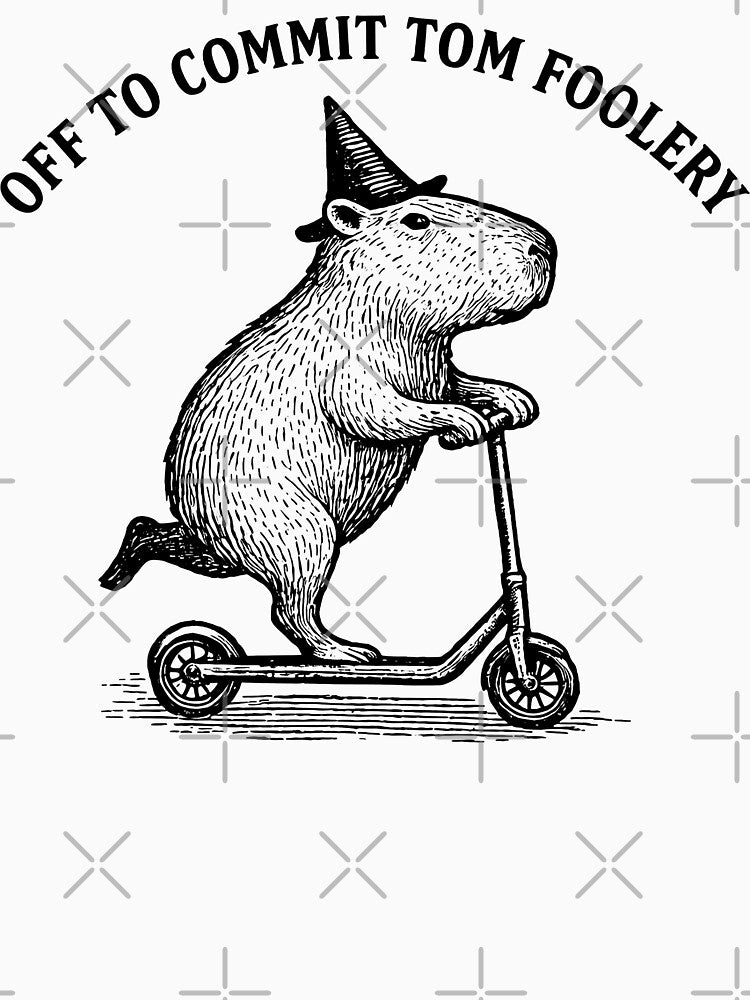 Off to Commit Tom foolery Funny Capybara by will freed18