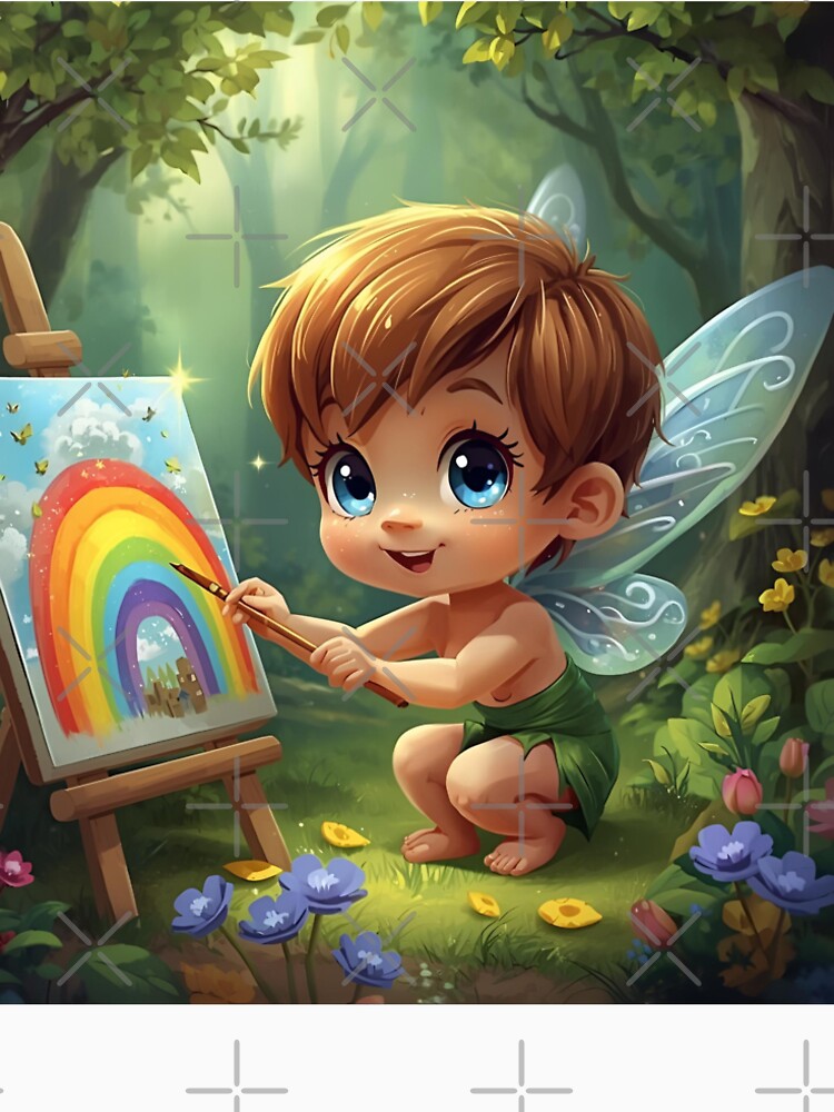 Little tree elf paints a rainbow by SimonsDesignArt T-Shirts, Hoodie, Sweatshirt | BlankRebels.com (Image 2)