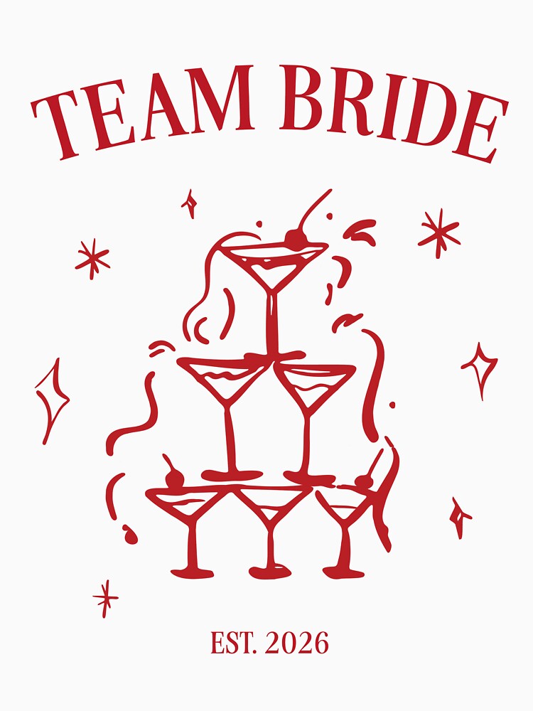 TEAM BRIDE: Wedding Bachelorette Party by CrestaCreates T-Shirts, Hoodie, Sweatshirt | BlankRebels.com (Image 3)