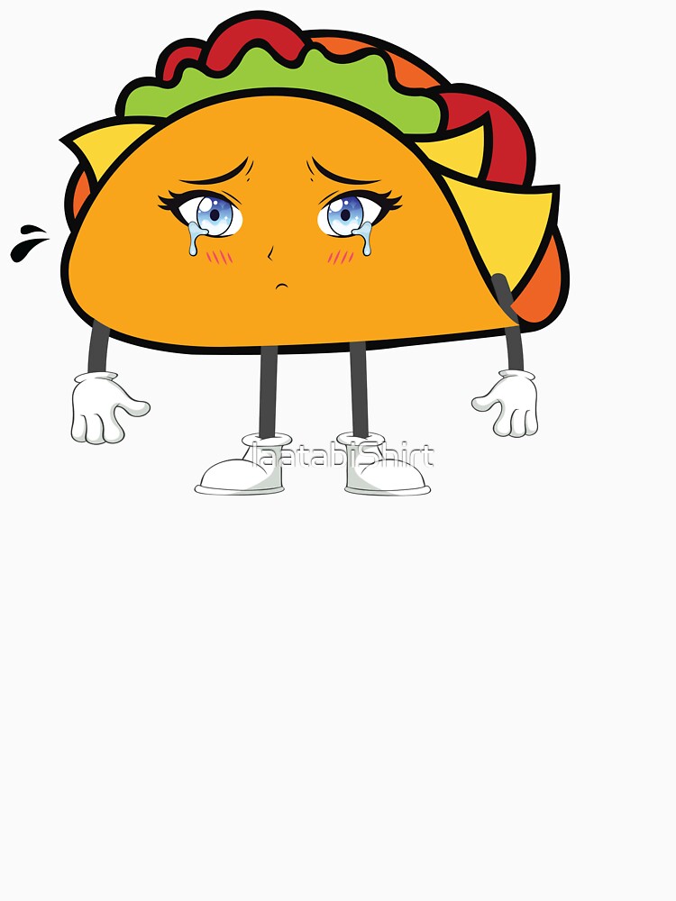 Kawaii sad taco by laatabiShirt