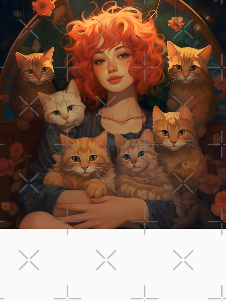 Red Hair Cat Mom by dcrc T-Shirts, Hoodie, Sweatshirt | BlankRebels.com (Image 2)
