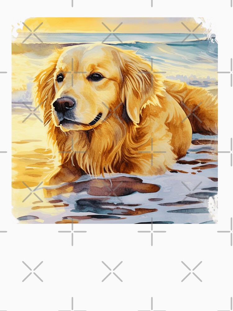 Golden Retriever In The Water by TheAnimalZ00 T-Shirts, Hoodie, Sweatshirt | BlankRebels.com (Image 3)