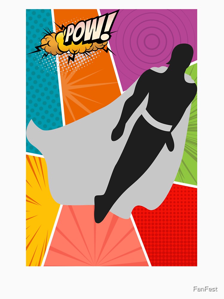 Grey Cape Superhero Pow by FanFest