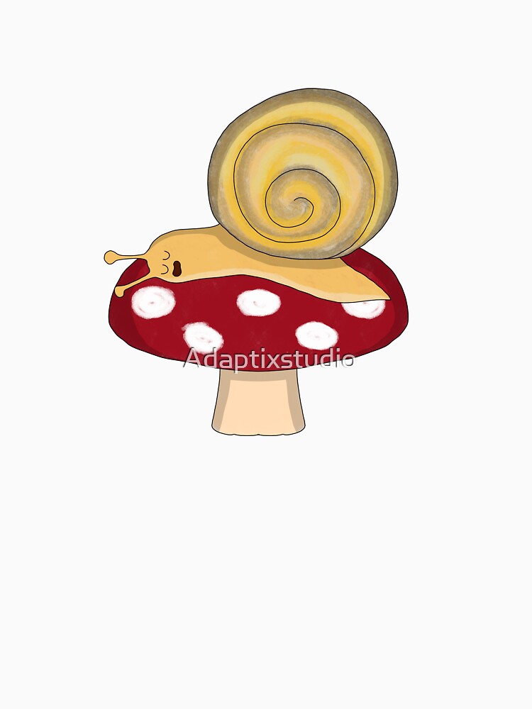 Snail sleeping on a mushroom by Adaptixstudio T-Shirts, Hoodie, Sweatshirt | BlankRebels.com (Image 3)