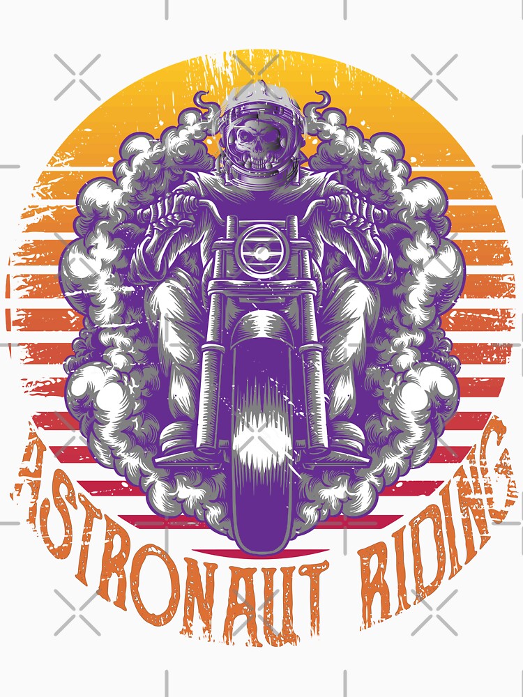 Astronaut Riding Motorcycle by zemama T-Shirts, Hoodie, Sweatshirt | BlankRebels.com (Image 2)