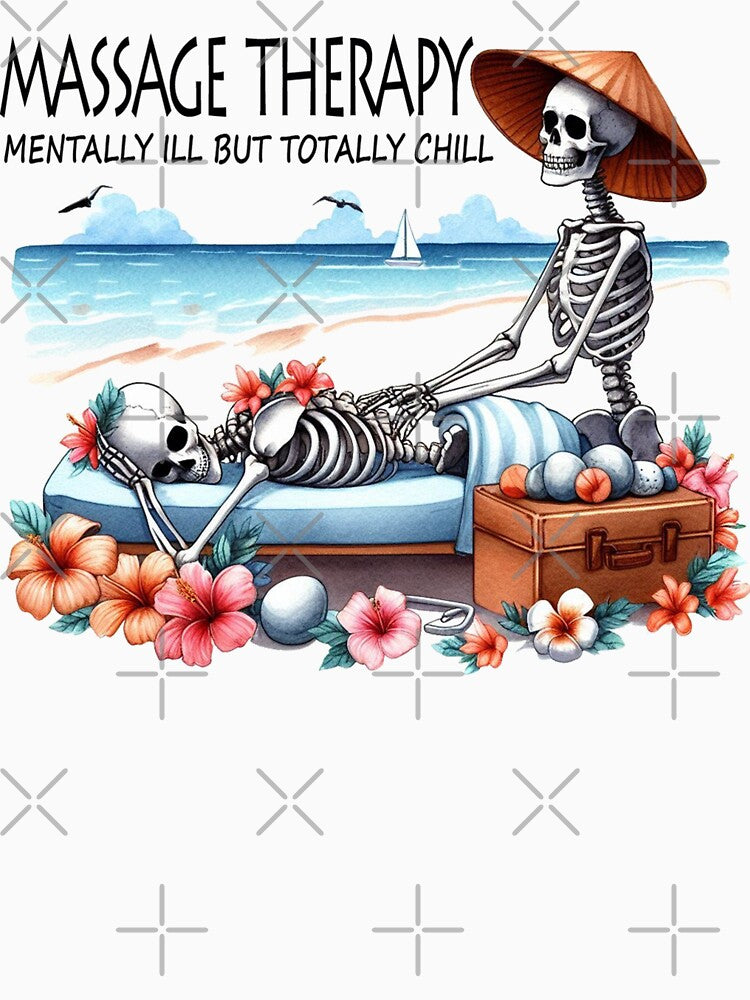 Massage Therapy, Mentally ill But Totally Chill Massage Therapy by clintang T-Shirts, Hoodie, Sweatshirt (Image 3)