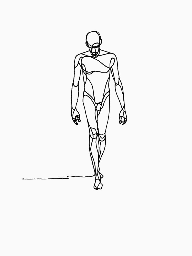 Minimal Art Drawing Man Modern T-Shirts, Hoodie, Sweatshirt
