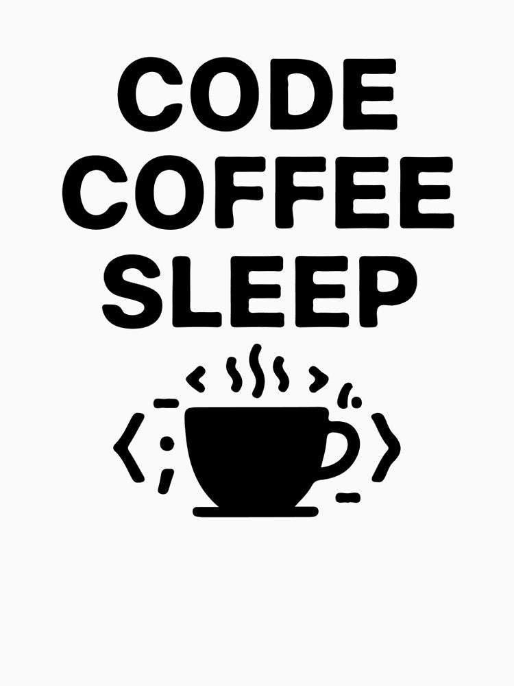 Code Coffee Sleep T-Shirt  Programmer Routine Coder Tee by Design-Pro-21 Hoodie, Sweatshirt | BlankRebels.com (Image 2)