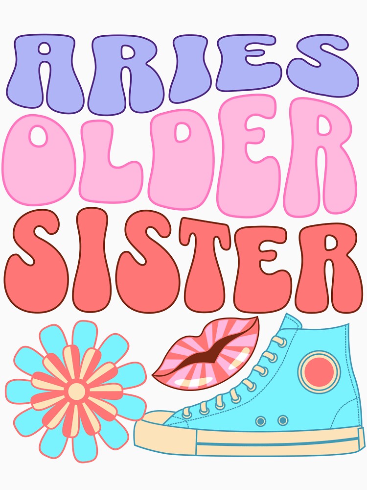 Aries older sister in retro pastel colours by BritishDelights T-Shirts, Hoodie, Sweatshirt | BlankRebels.com (Image 2)