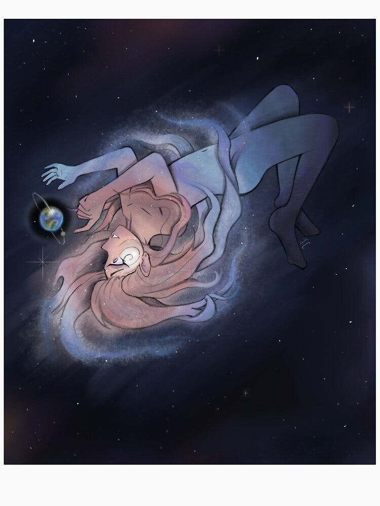 Milky Way Galaxy Girl by JessCom1 T-Shirts, Hoodie, Sweatshirt | BlankRebels.com (Image 3)