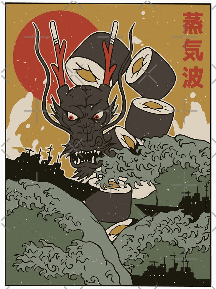 Great Sushi Dragon by LRCollections T-Shirts, Hoodie, Sweatshirt | BlankRebels.com (Image 3)