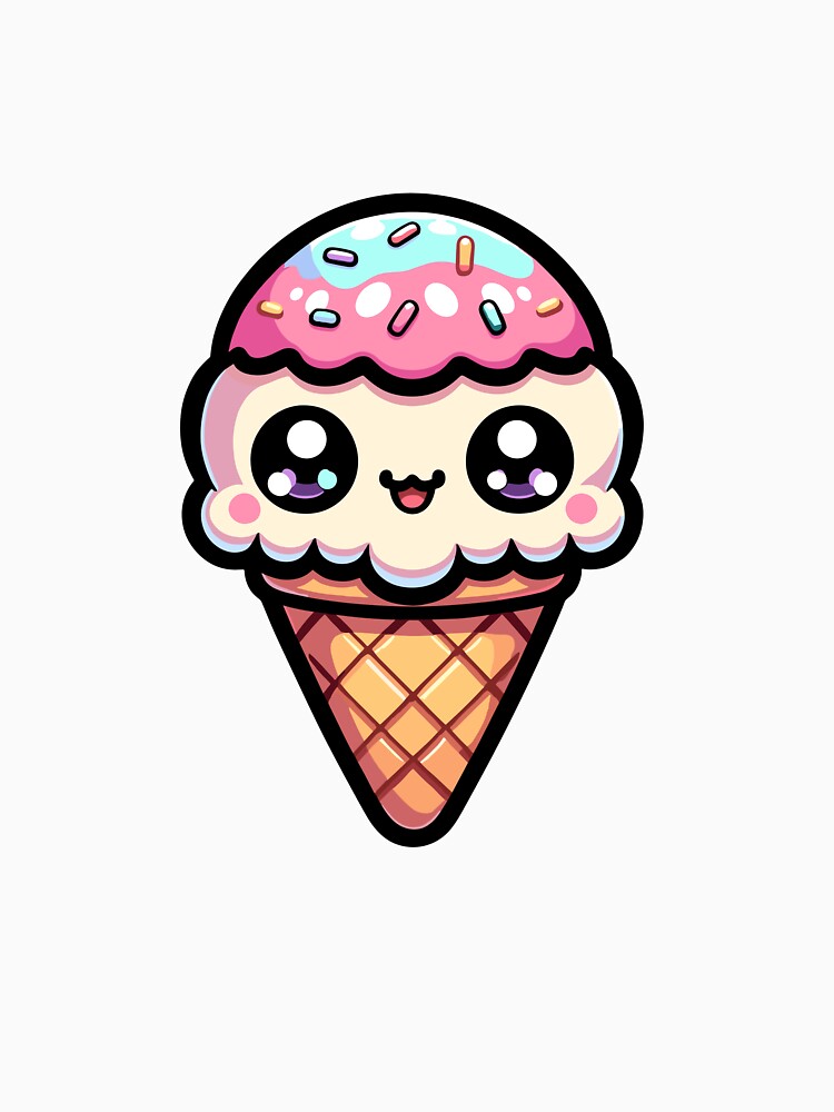 Kawaii Ice Cream Cone T-Shirts, Hoodie, Sweatshirt