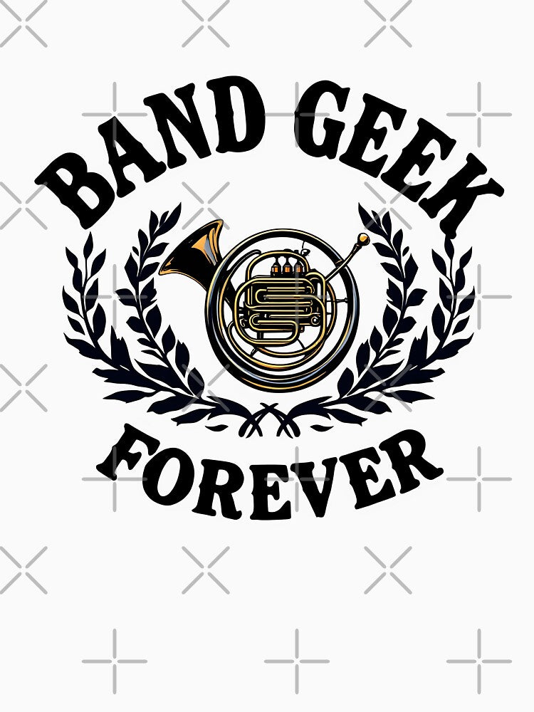 Band Geek Forever: French Horn Crest by Jollys-ArtShop