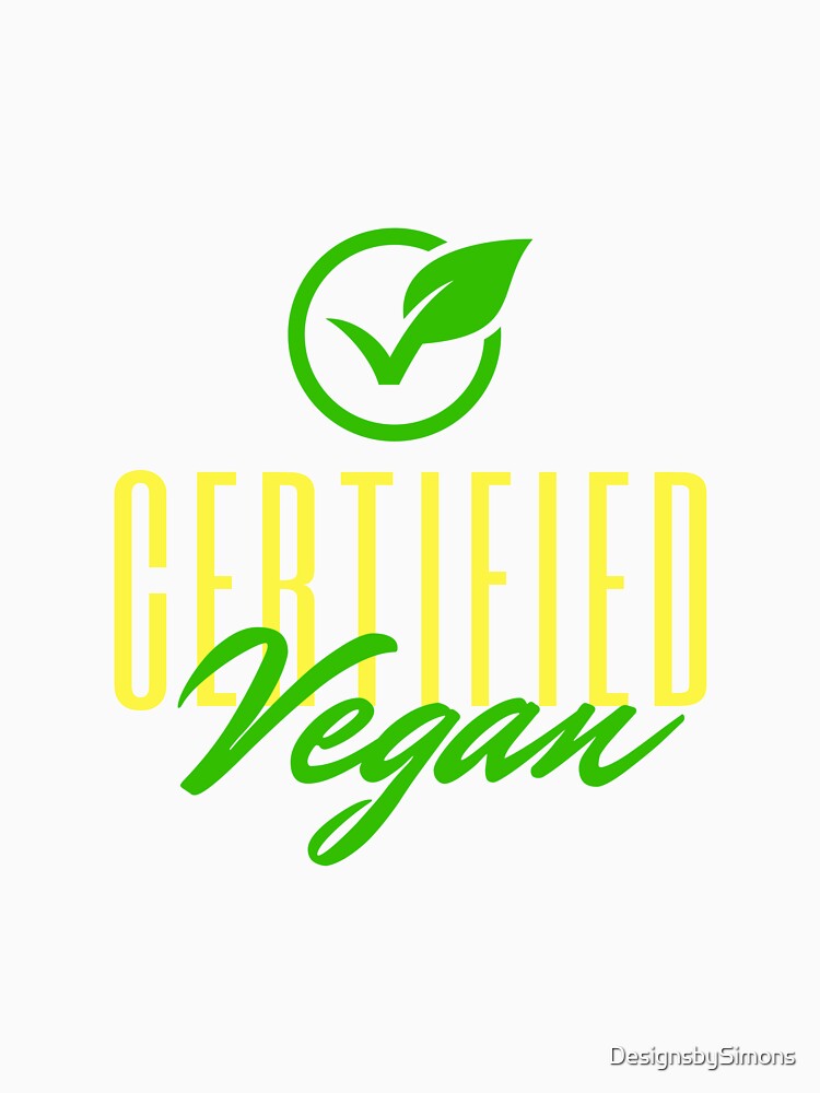 Certified Vegan Sticker and T-Shirt Design by DesignsbySimons Hoodie, Sweatshirt | BlankRebels.com (Image 3)