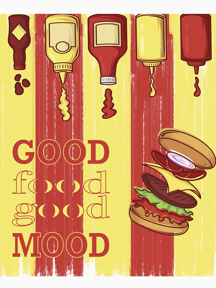 Good Food, Good Mood: The Ultimate Burger-Themed Design by surfingfun T-Shirts, Hoodie, Sweatshirt (Image 3)