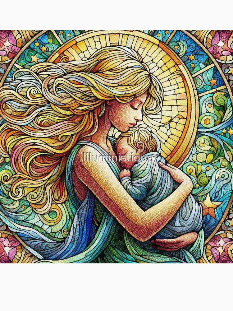 Mothers Day Loving Moments of a Mother and her Child by Illuministique T-Shirts, Hoodie, Sweatshirt (Image 3)