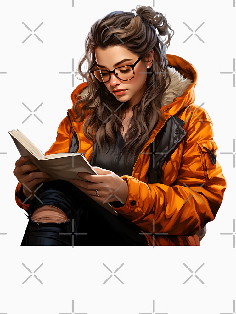 The Girl Book Lover - Reading Cartoon Characters by Ordinary Life Works T-Shirts, Hoodie, Sweatshirt (Image 3)