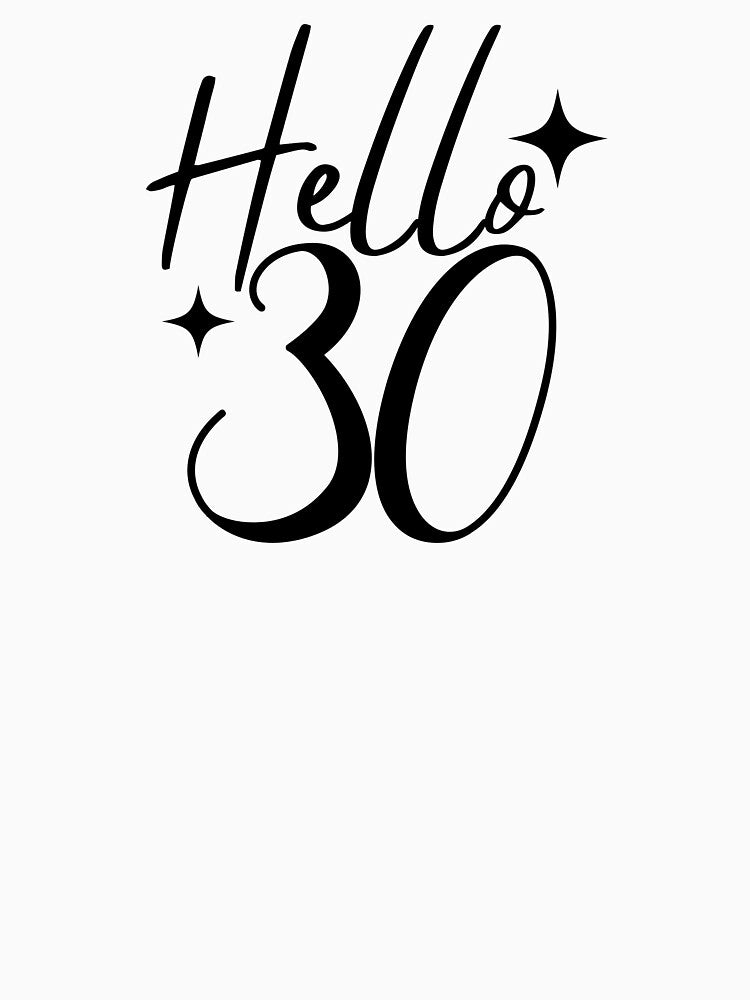 Hello 30 | 30th Birthday Celebration | Vintage 1995 Anniversary Design by highflycrafts T-Shirts, Hoodie,... (Image 3)