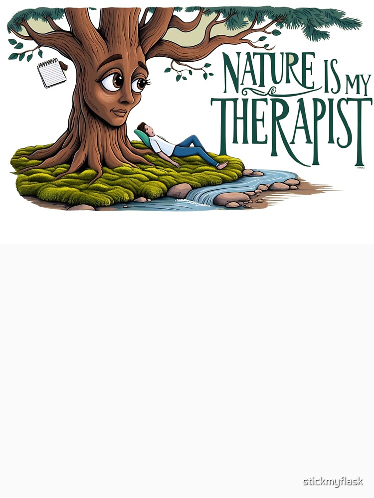 Nature is my therapist by Forest Aura: Let nature give you a hug! T-Shirts, Hoodie, Sweatshirt | BlankRebels.com (Image 3)