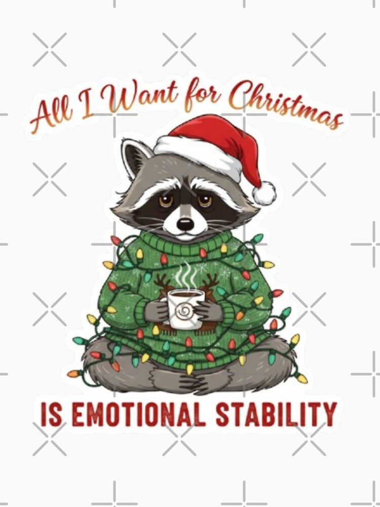 All I Want For Christmas Is Emotional Stability – Funny Mental Health Holiday Gift by MarsupilamiFans T-Shirts,... (Image 3)