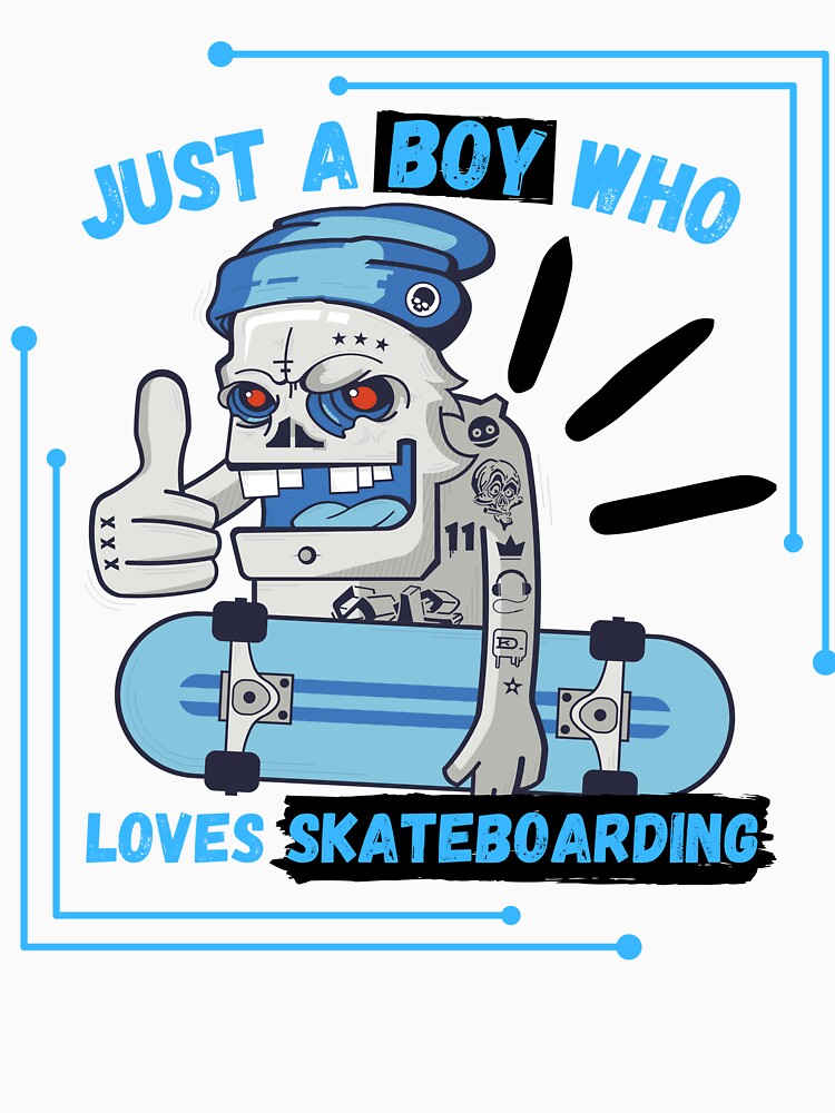 Just a Boy Who Loves skateboard by Mirosou T-Shirts, Hoodie, Sweatshirt | BlankRebels.com (Image 3)