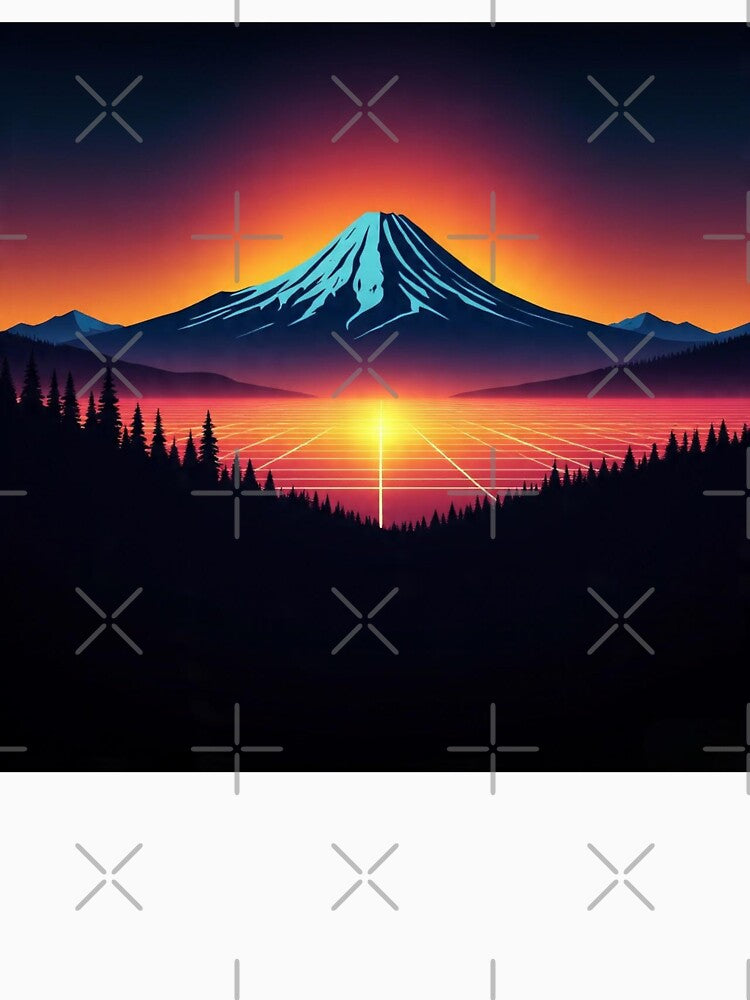 Colorful Mountain Peak | The Grid in Motion by Esterlane T-Shirts, Hoodie, Sweatshirt | BlankRebels.com (Image 3)