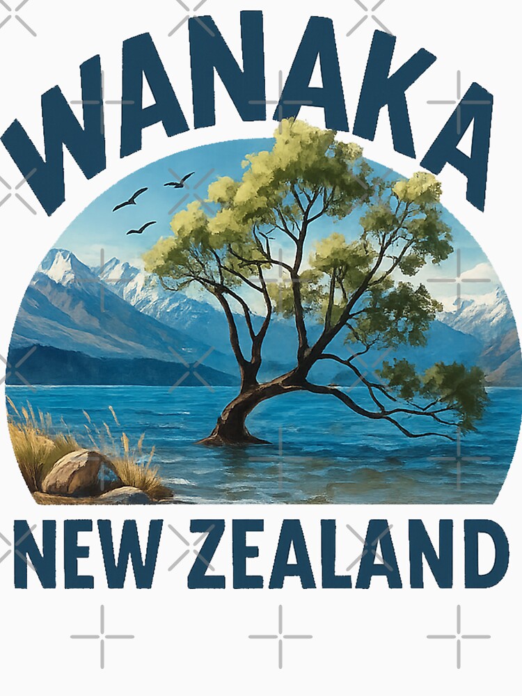 Wanaka New Zealand Travel Art T-Shirts, Hoodie, Sweatshirt
