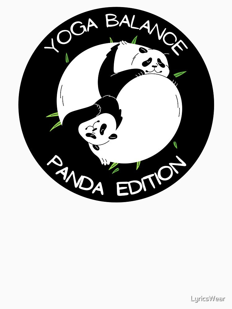 Yoga Balance: YinYang Symbol Made by Pandas by LyricsWear T-Shirts, Hoodie, Sweatshirt | BlankRebels.com (Image 3)